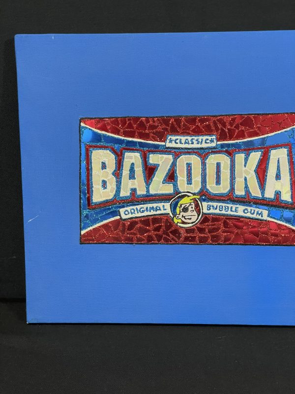 Joe Bazooka mixed media on canvas by Marty Thornton. - Image 3