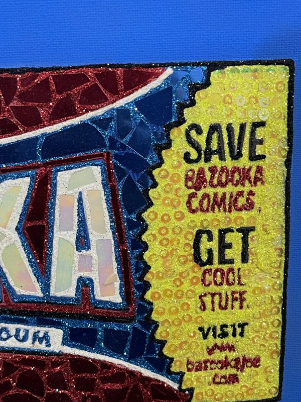 Joe Bazooka mixed media on canvas by Marty Thornton. - Image 7