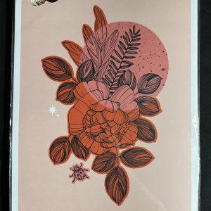 Aimee Mac Illustrations A3 Rose Sage Print