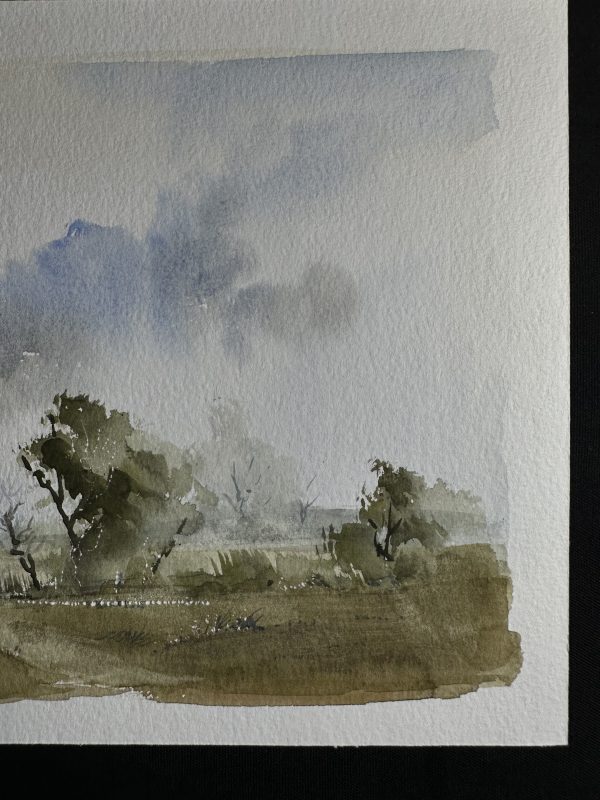 David J Weston Original Watercolour 'Just across the park' - Image 3