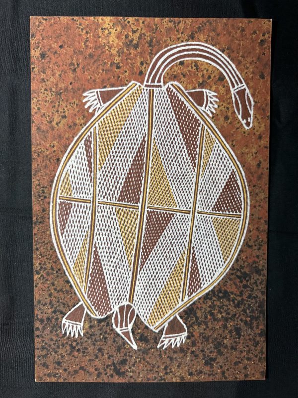 Wesley Nganjmirra Aboriginal Art 'Long Neck Turtle"