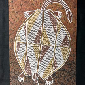 Wesley Nganjmirra Aboriginal Art 'Long Neck Turtle"