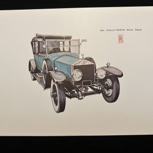 1921 Rolls Royce Silver Ghost Lithograph by Roger Deer