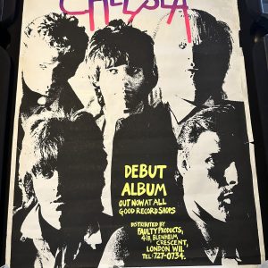 70's Advertising Poster for Chelsea Punk Band. (18)