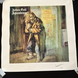 Aqualung by Jethro Tull, signed by Ian Anderson. (22) Limited Edition Print