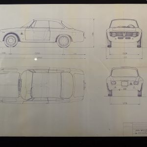Alfa Romeo Giulia Spirit GTA 1965 Blue Print. (23)