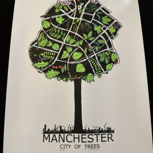Manchester, City of Trees by Mancsy 2019. (26) Limited Edition Print.