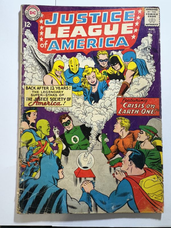 JUSTICE LEAGUE OF AMERICA #21 AUGUST 1963