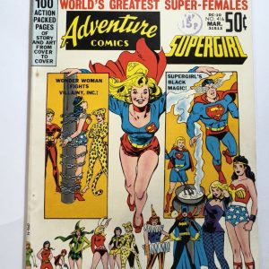 DC 100 PAGES SUPER SPECTACULAR, WORLDS GREATEST SUPER FEMALES,  ADVENTURE COMICS, SUPERGIRL #416 MARCH