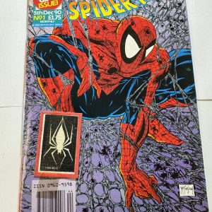 THE COMPLETE SPIDER-MAN #1 DECMEBER 1990 WITH FREE GIFT.