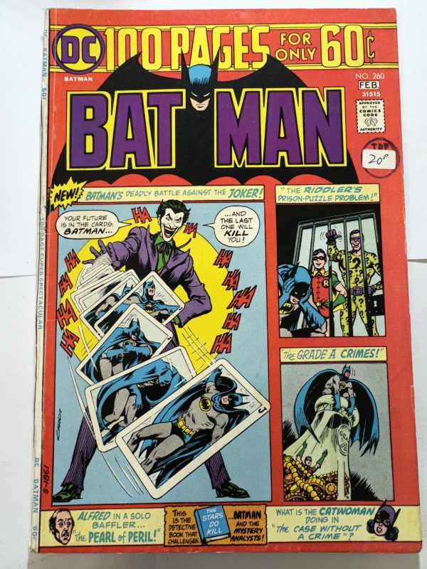 DC 100 PAGES BATMAN #260 FEBRUARY 1975 2nd ARKHAM ASYLUM
