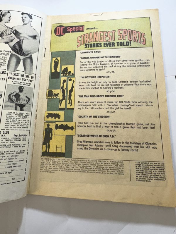 DC SPECIAL PRESENTS STRANGEST SPORTS STORIES EVER TOLD #7 JUNE 1970 - Image 5