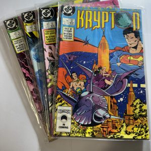 THE WORLD OF KRYPTON FOUR ISSUE MINI SERIES #1-4, 1987.