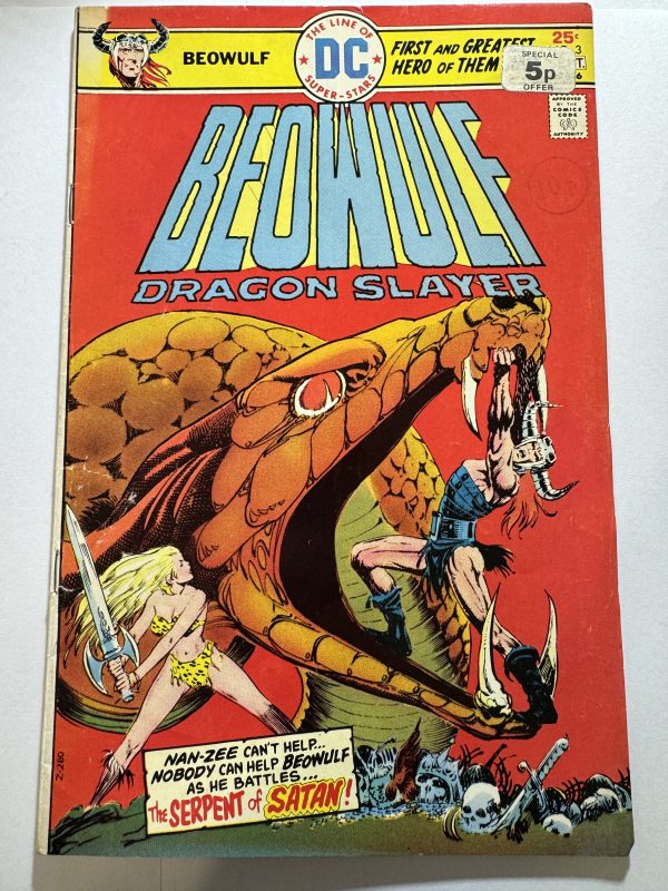 BEOWULF DRAGON SLAYER #3 SEPTEMBER 1975.