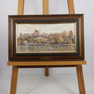 Terry Harrison. Windsor Castle, Oil on Board.