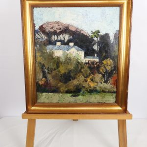 Diana Schofield, Kenwood House-On An Autumn Evening, Oil on Board, 1987.