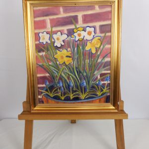 W. A. Willett, No. 2, Daffodil Tub, Oil on Board, 1987.