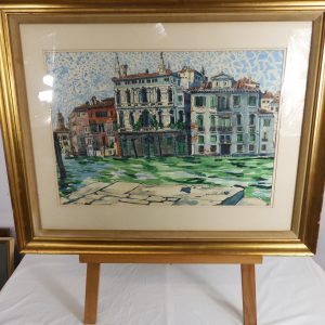 Alan Halliday, The Grand Canal - Venice - Watercolour - 1981.