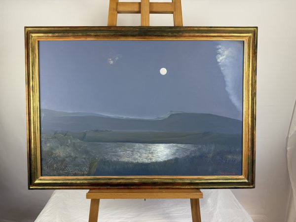 Sean Jefferson Oil on Board, Moonlight No 2.