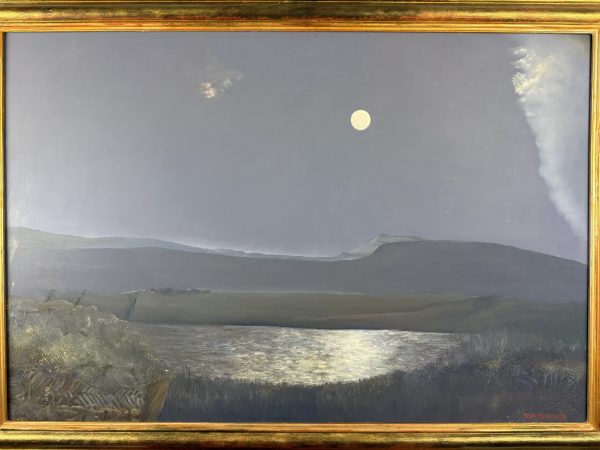 Sean Jefferson Oil on Board, Moonlight No 2. - Image 2