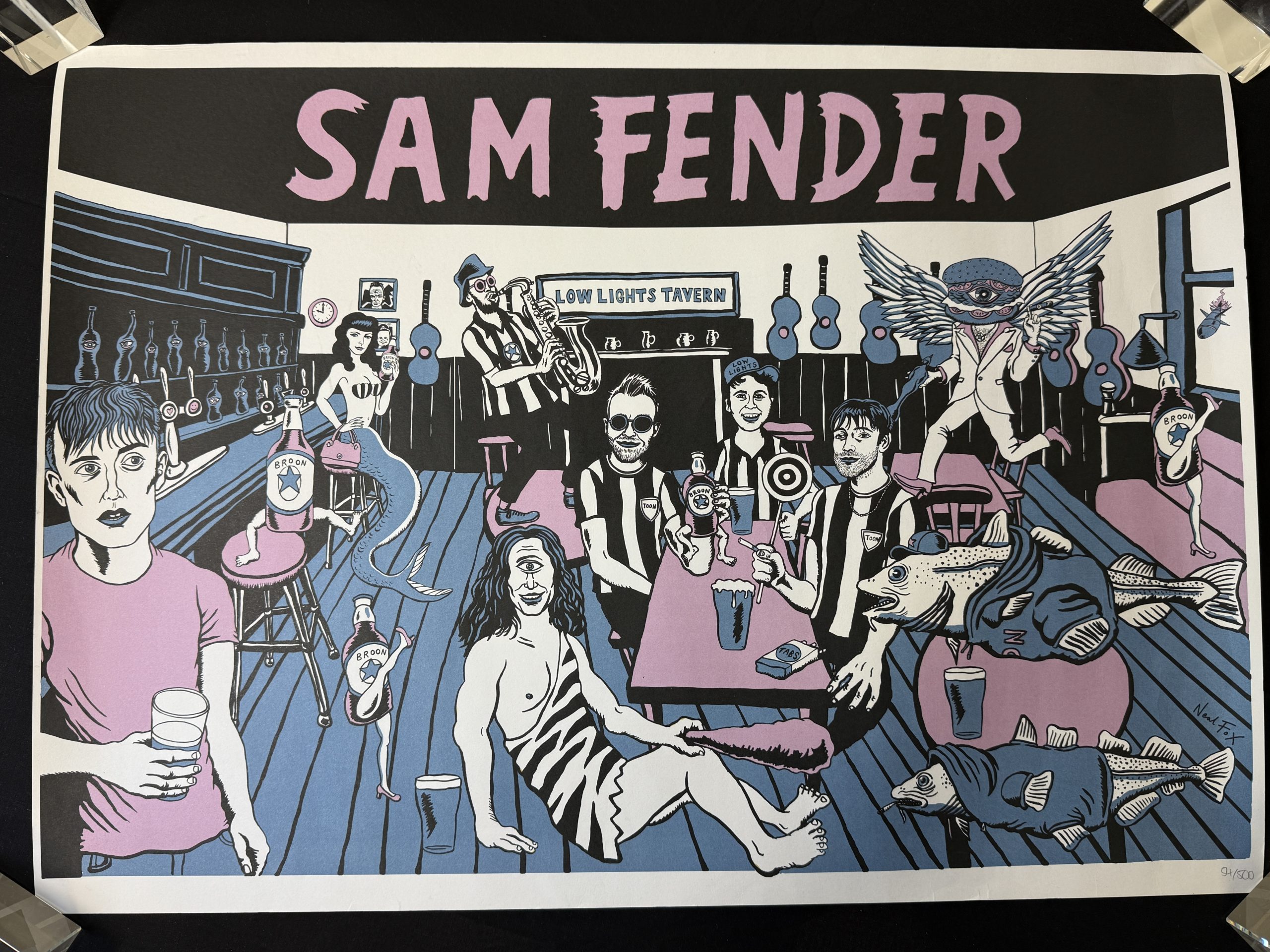 Neal Fox, Sam Fender-LowLights Tavern limited edition print. (1003) - Image 3