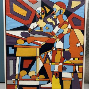 Babatunde Ogunlade, The Goal Getters, Acrylic On Canvas, 2018
