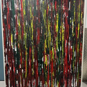 Olusegun Paul Andrew, Acrylic On Canvas, Yoruba Aso Ebi, 2021.