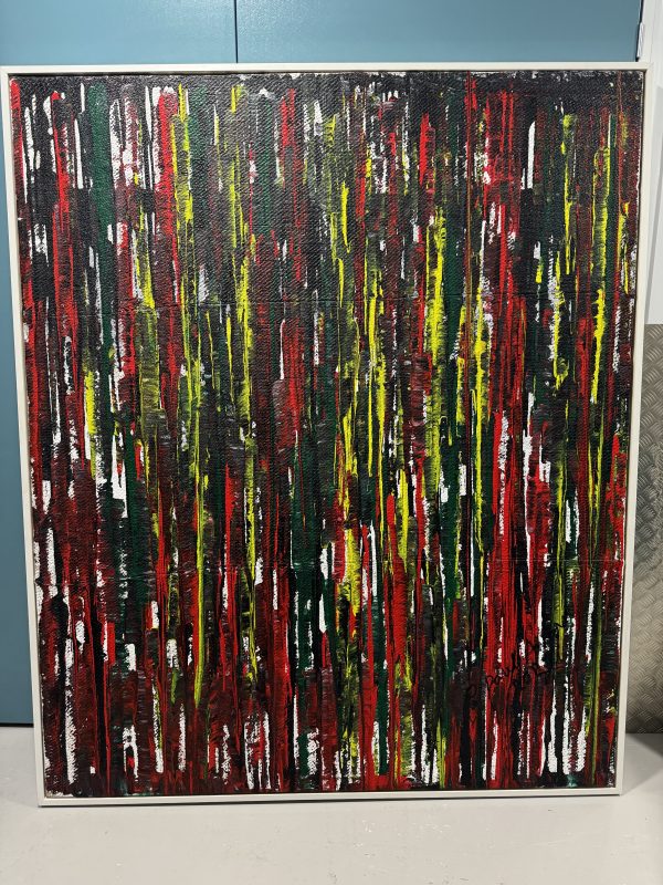 Olusegun Paul Andrew, Acrylic On Canvas, Yoruba Aso Ebi, 2021.