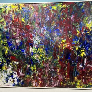 Olusegun Paul Andrew, Acrylic On Canvas, Rose Garden (Gift of Nature Series) 2020.