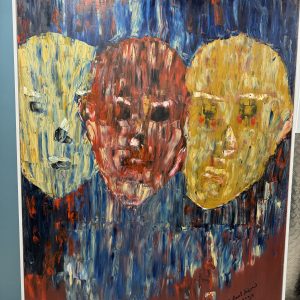 Olusegun Paul Andrew, Oil On Canvas, Racial Profiling, 2020.