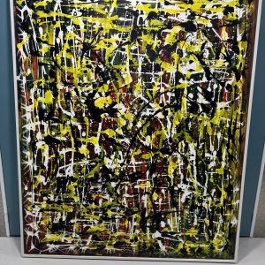 Olusegun Paul Andrew, Oil & Acrylic On Canvas, Works Mirror, 2020.